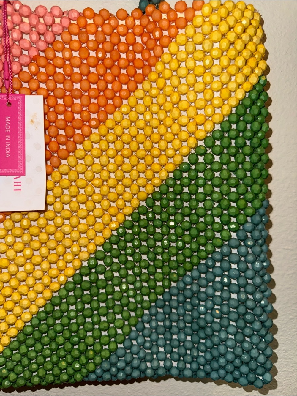 NWT Isaac Mizrahi New York beaded rainbow tote bag❤️ - Picture 4 of 10